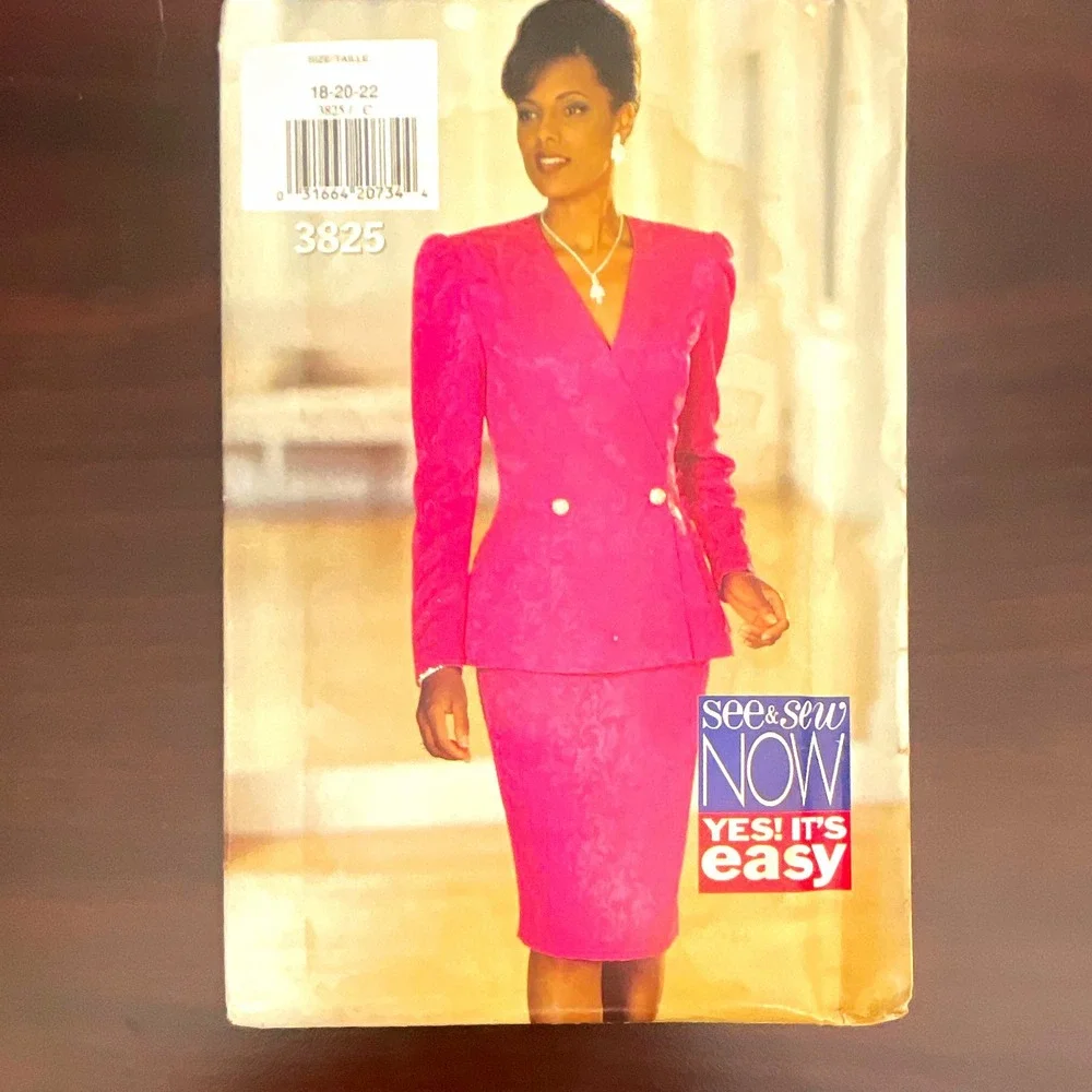 Butterick See & Sew 3825 Womens Misses‎ Top & Skirt Sewing Pattern Size 18-22